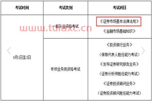 证券专项业务类资格考试报考条件