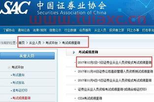 证券从业考试证书查询网站