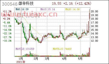 雄帝科技股票
