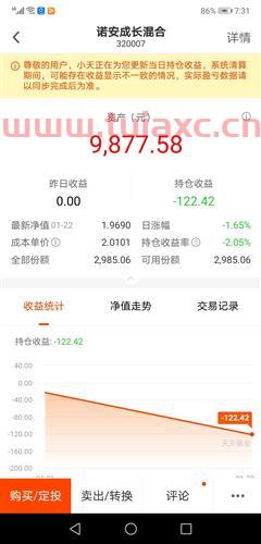 320007天天基金净值