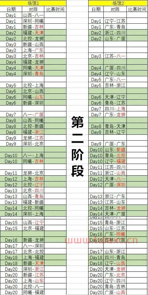 cba半决赛赛制时间表