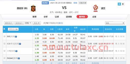 2021年欧洲杯战绩