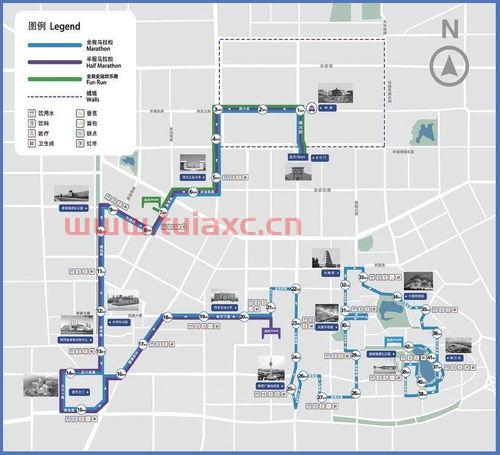 西安马拉松2020路线图
