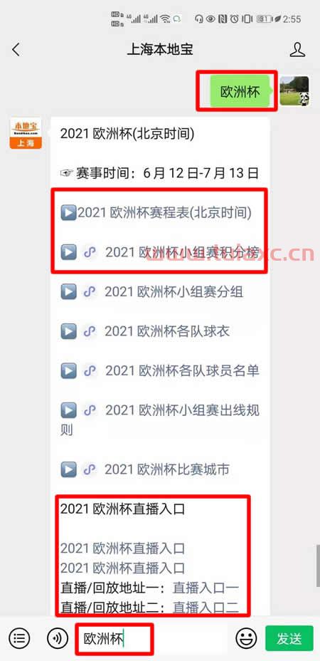 2021年欧洲杯北京时间赛程表