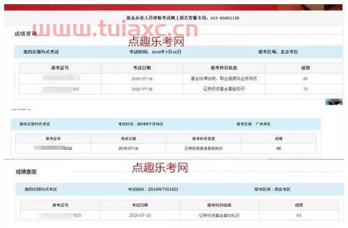 基金考试多久能查出成绩
