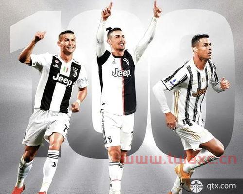 c罗迎尤文生涯百球里程碑