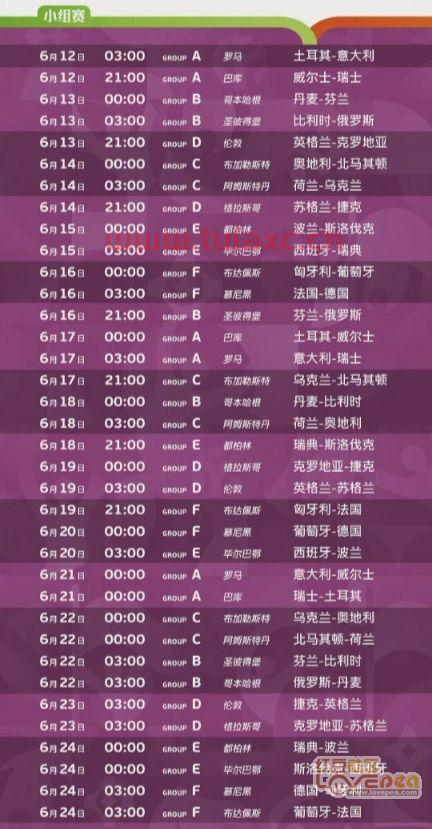 2021年欧洲杯几点开始