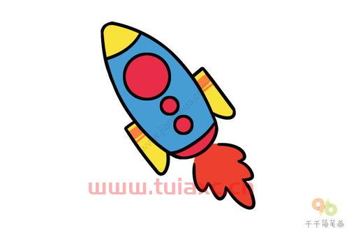火箭图片简笔画
